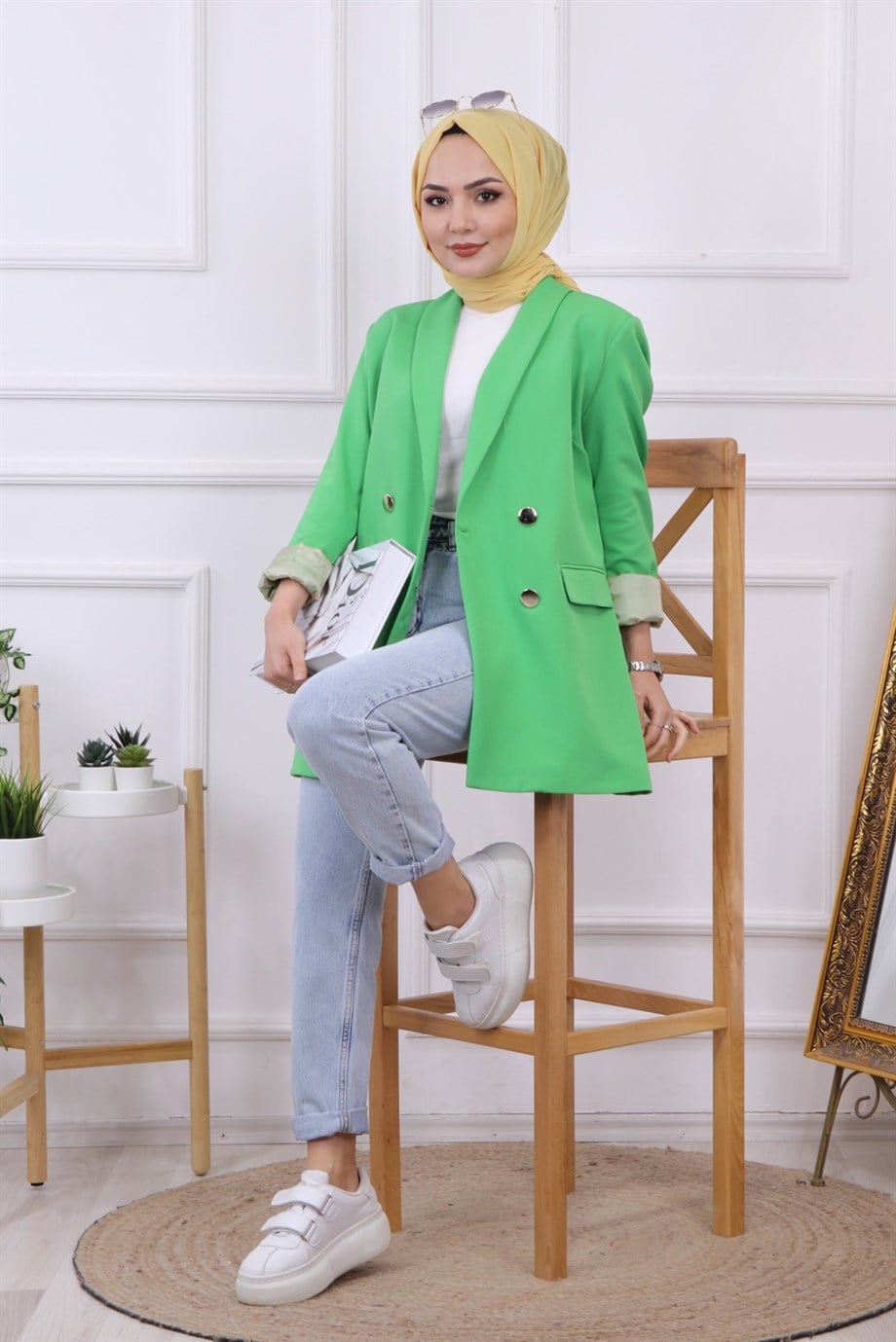 Blazer Ceket Yeşil