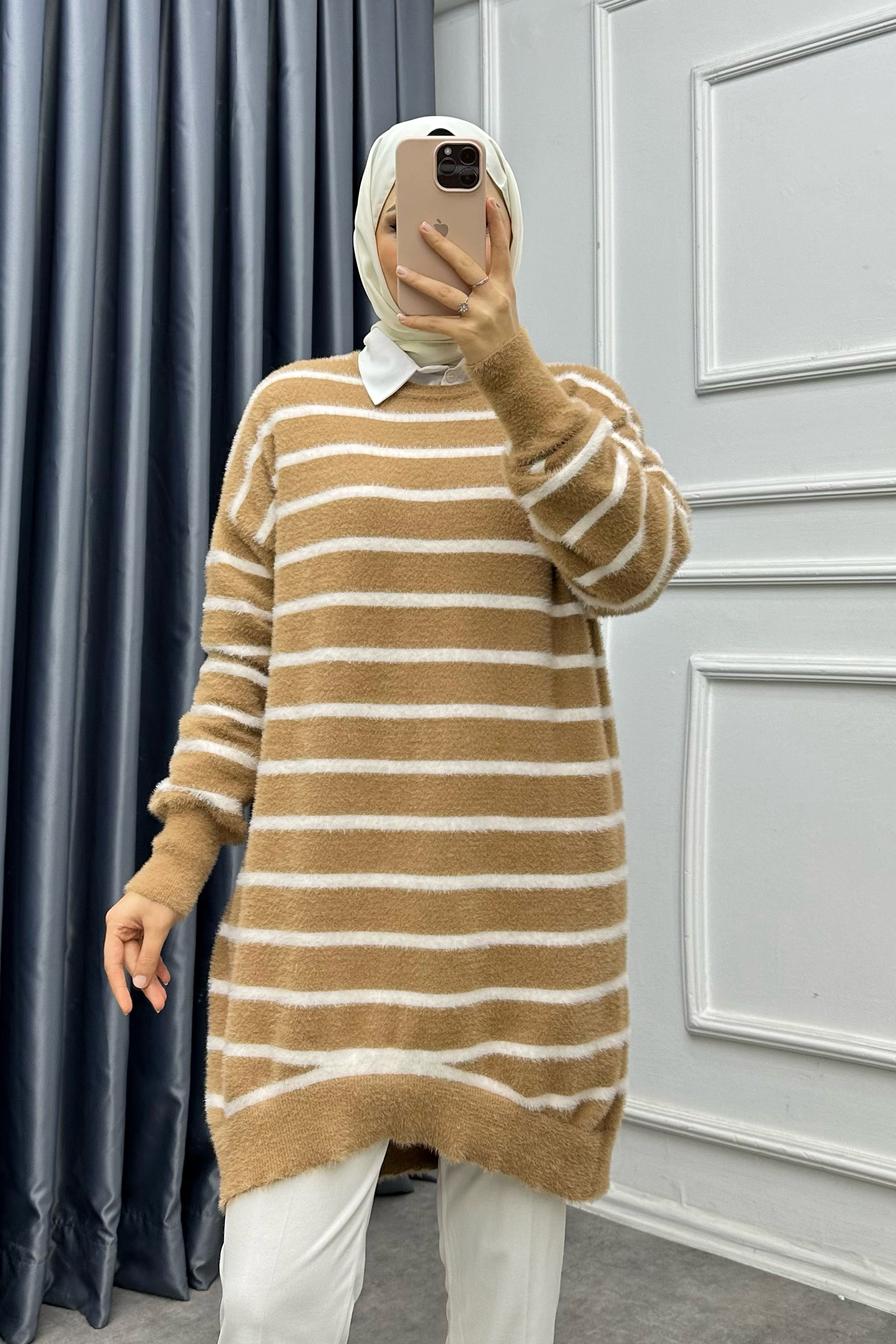 Çizgili Yumoş Tunik 