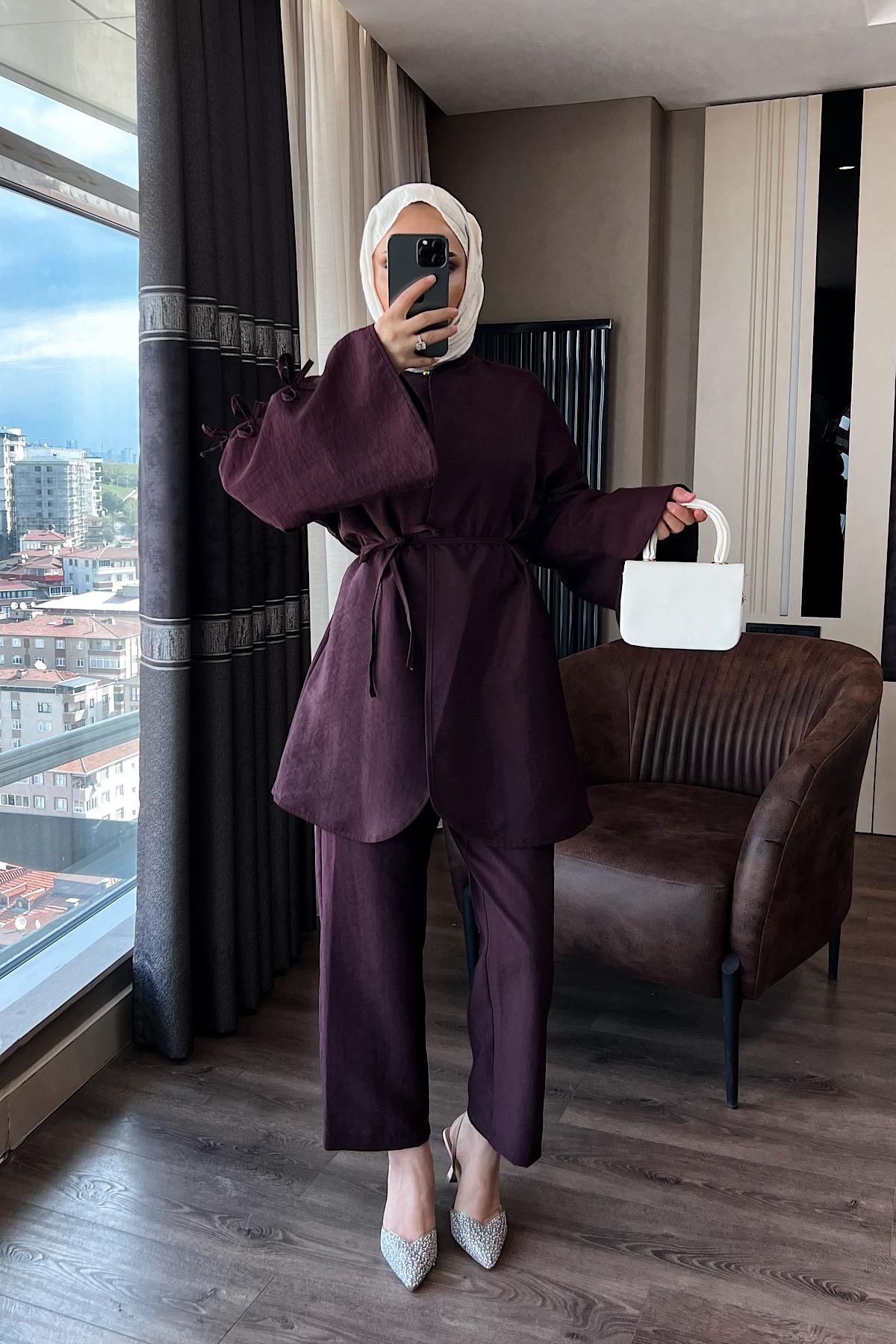 Cupra Kimonolu Takım Bordo
