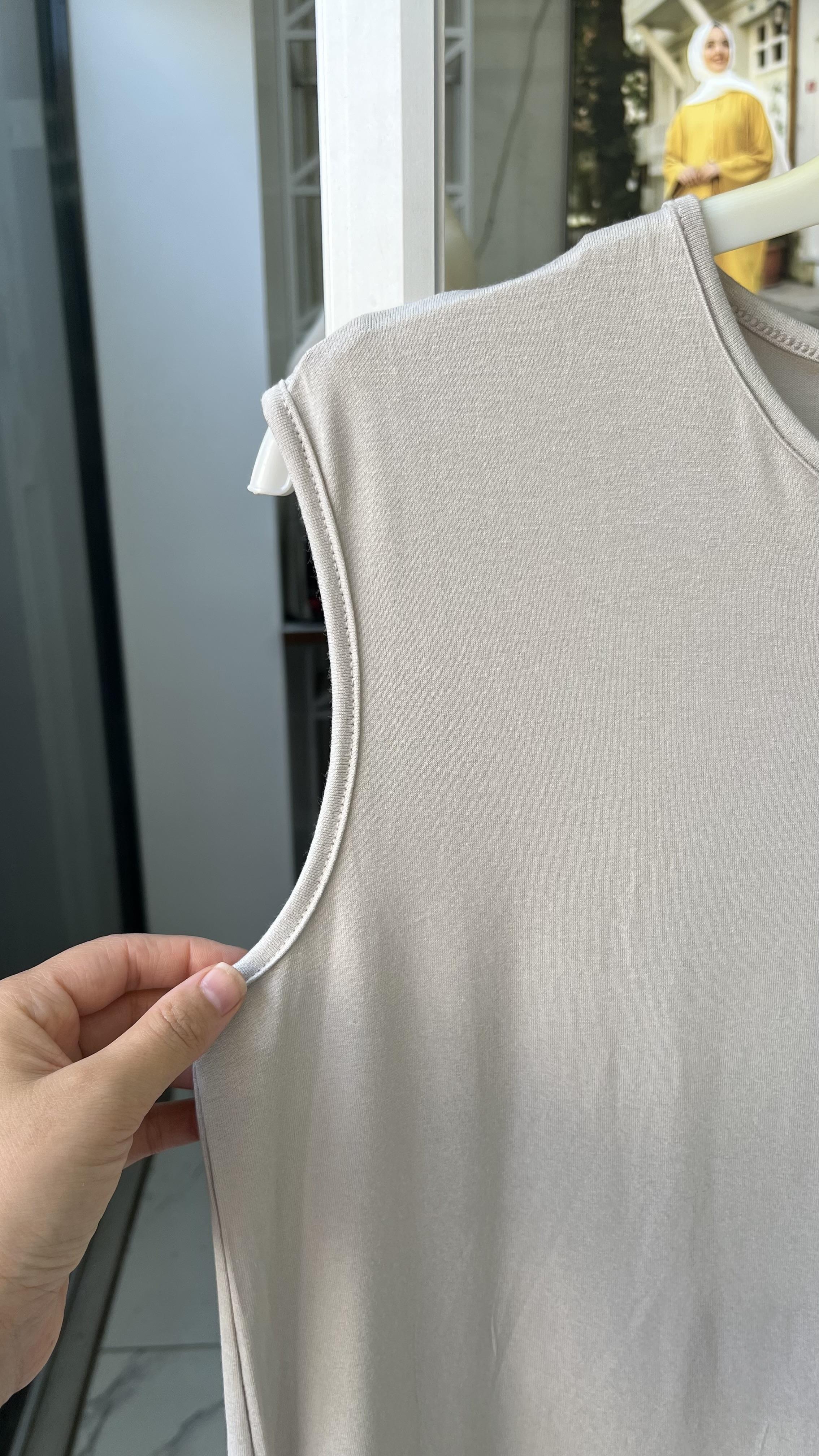 Altı Pileli İçlik Bej