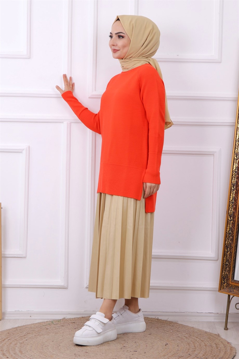 Düz Tunik Turuncu