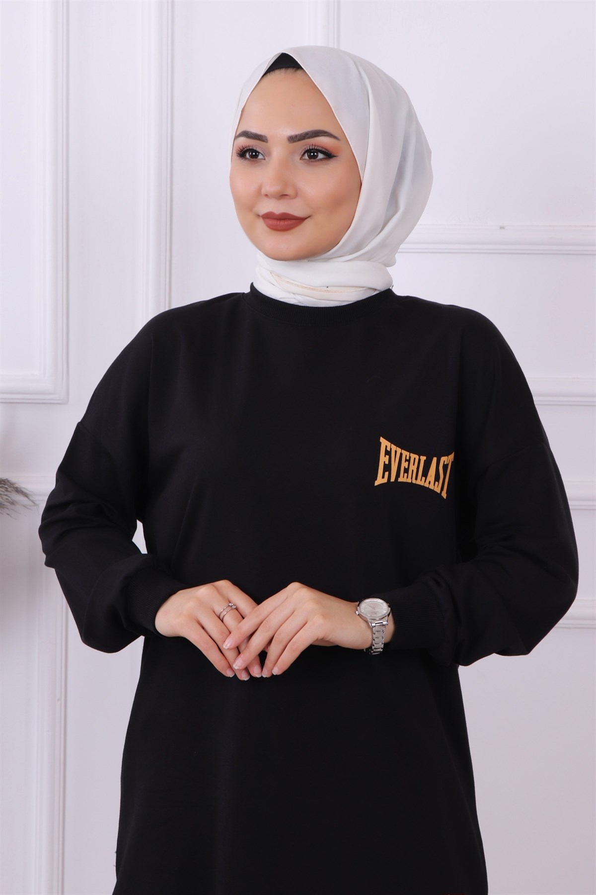 Everlast Detaylı Sweat Siyah