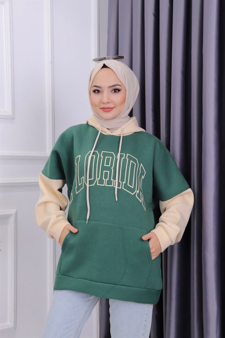 İçi Şardonlu Florida Sweat Yeşil