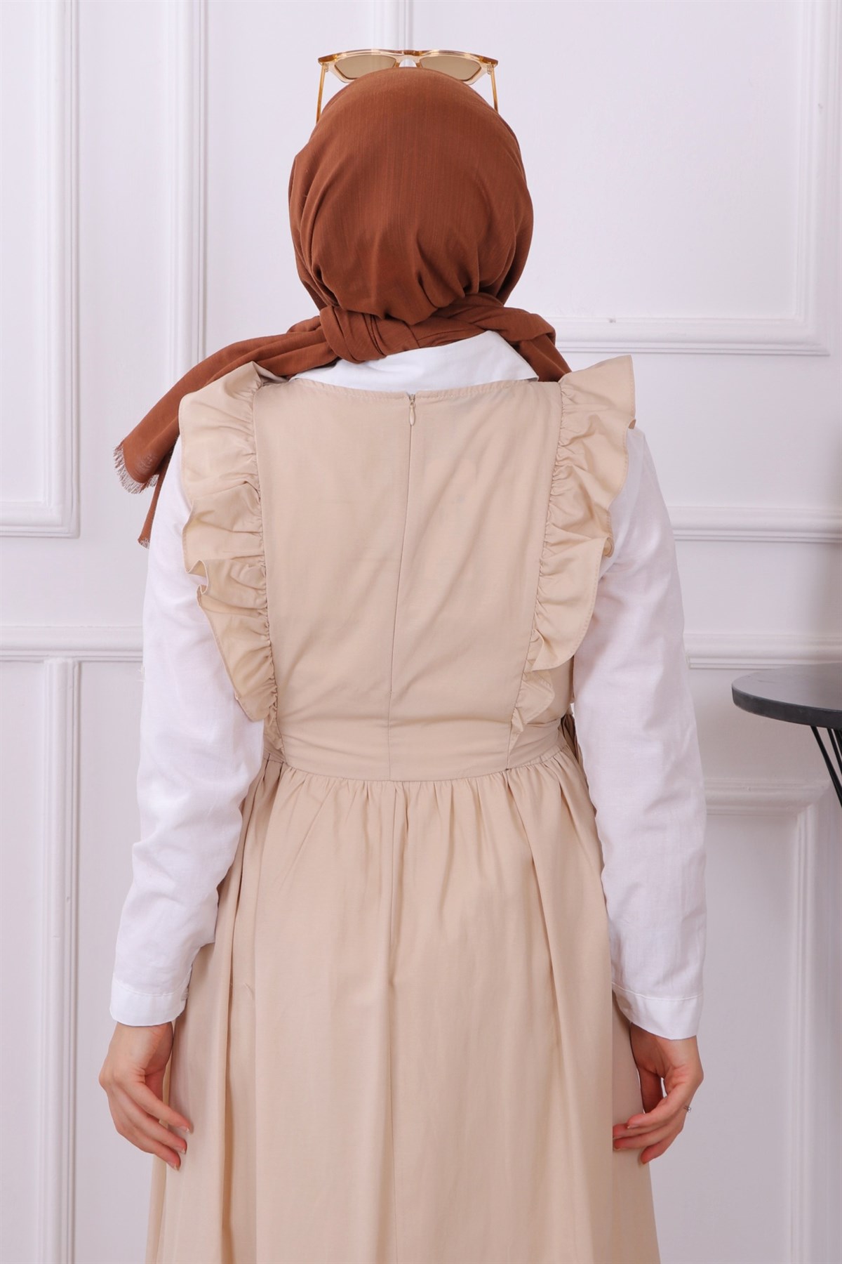 Fırfırlı Jile Bej