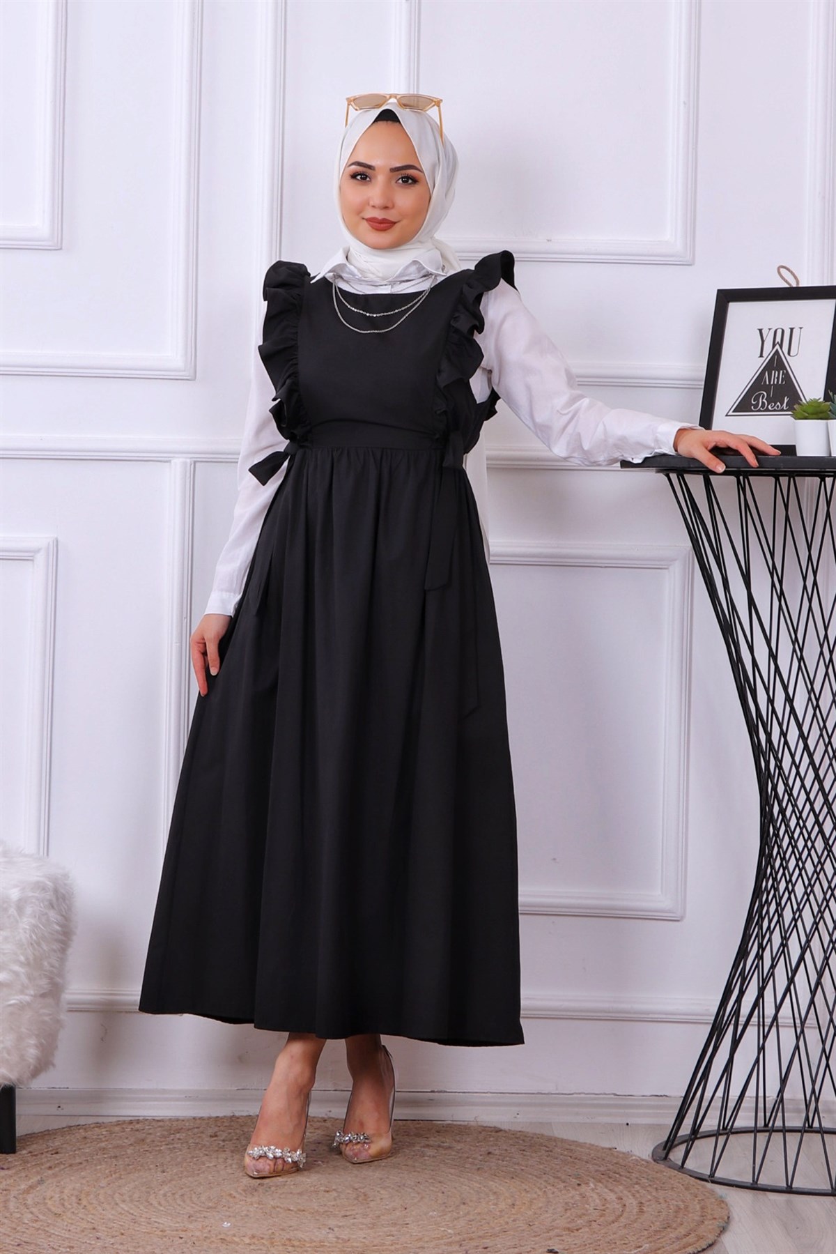 Fırfırlı Jile Siyah