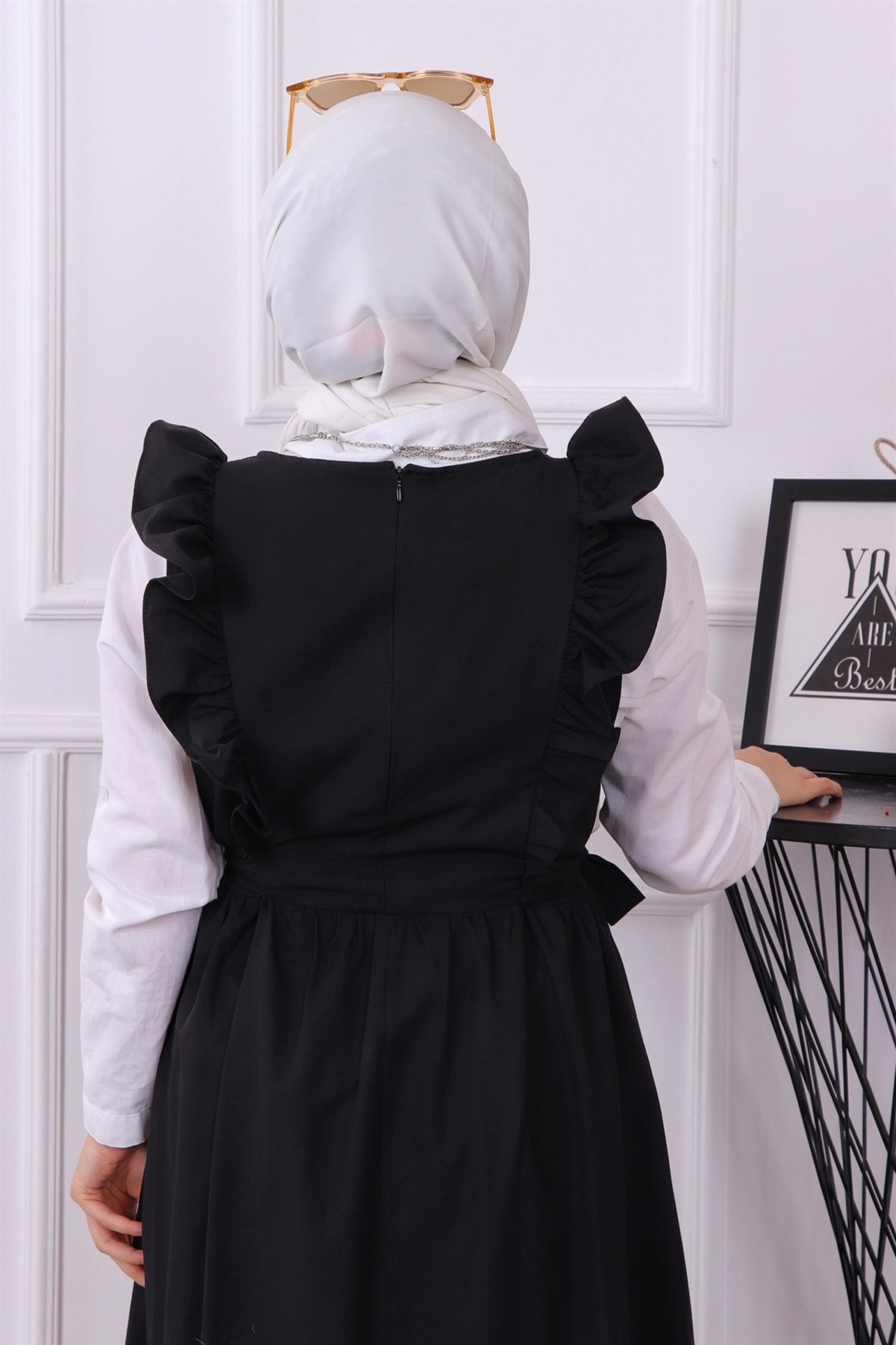 Fırfırlı Jile Siyah