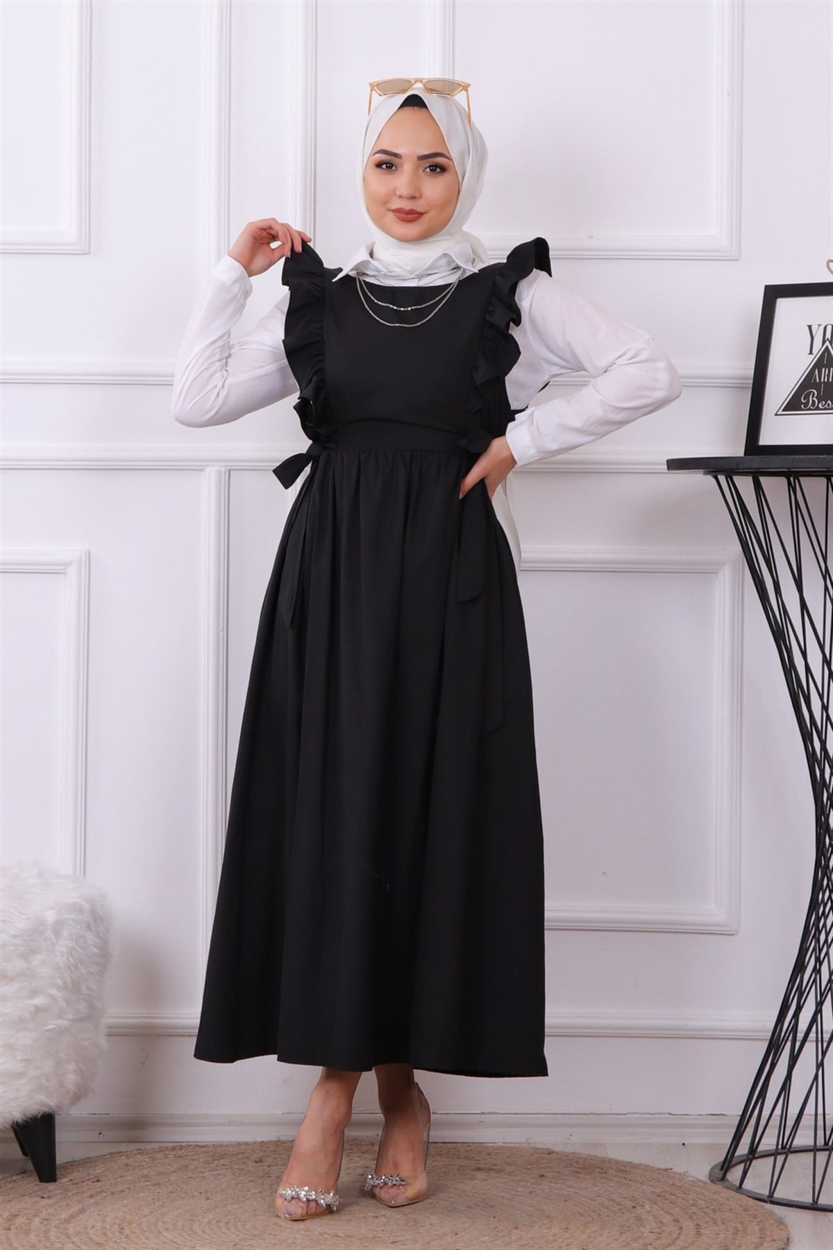 Fırfırlı Jile Siyah