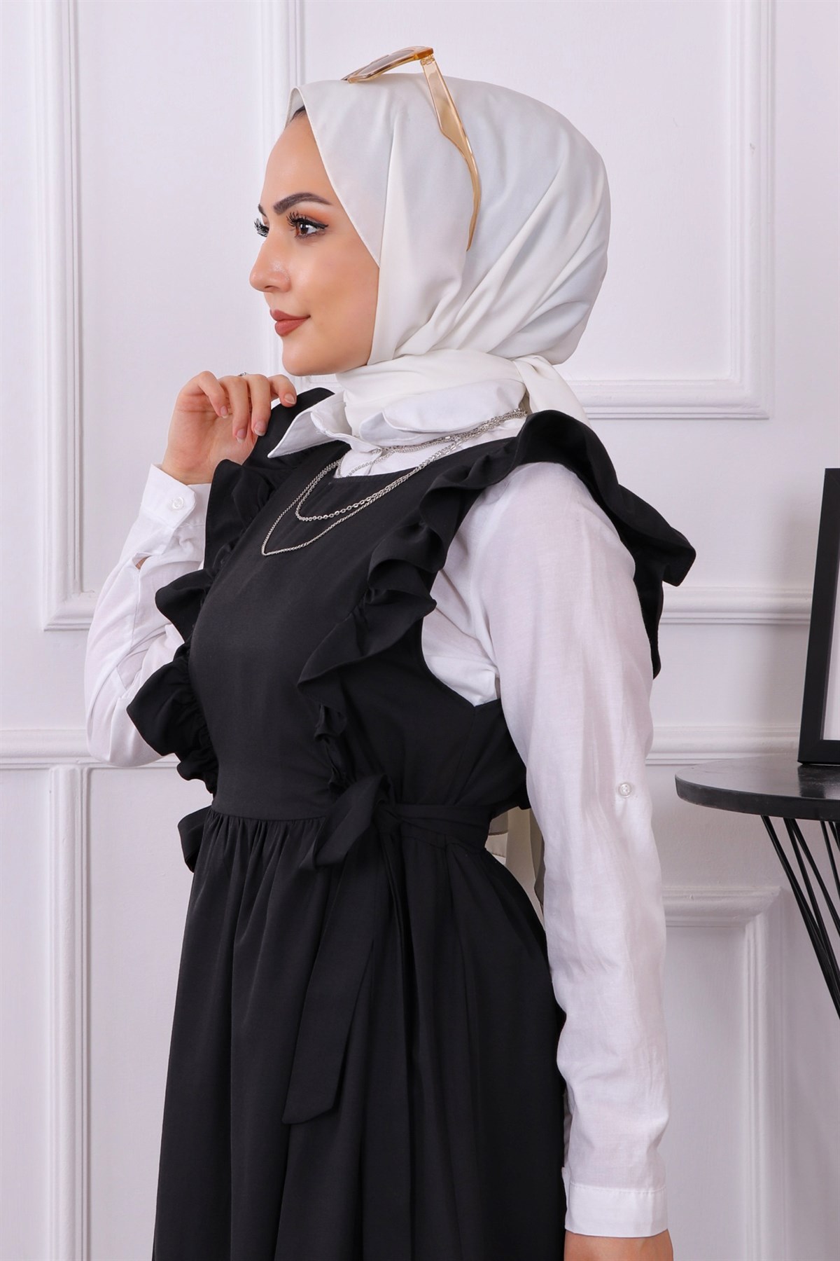 Fırfırlı Jile Siyah