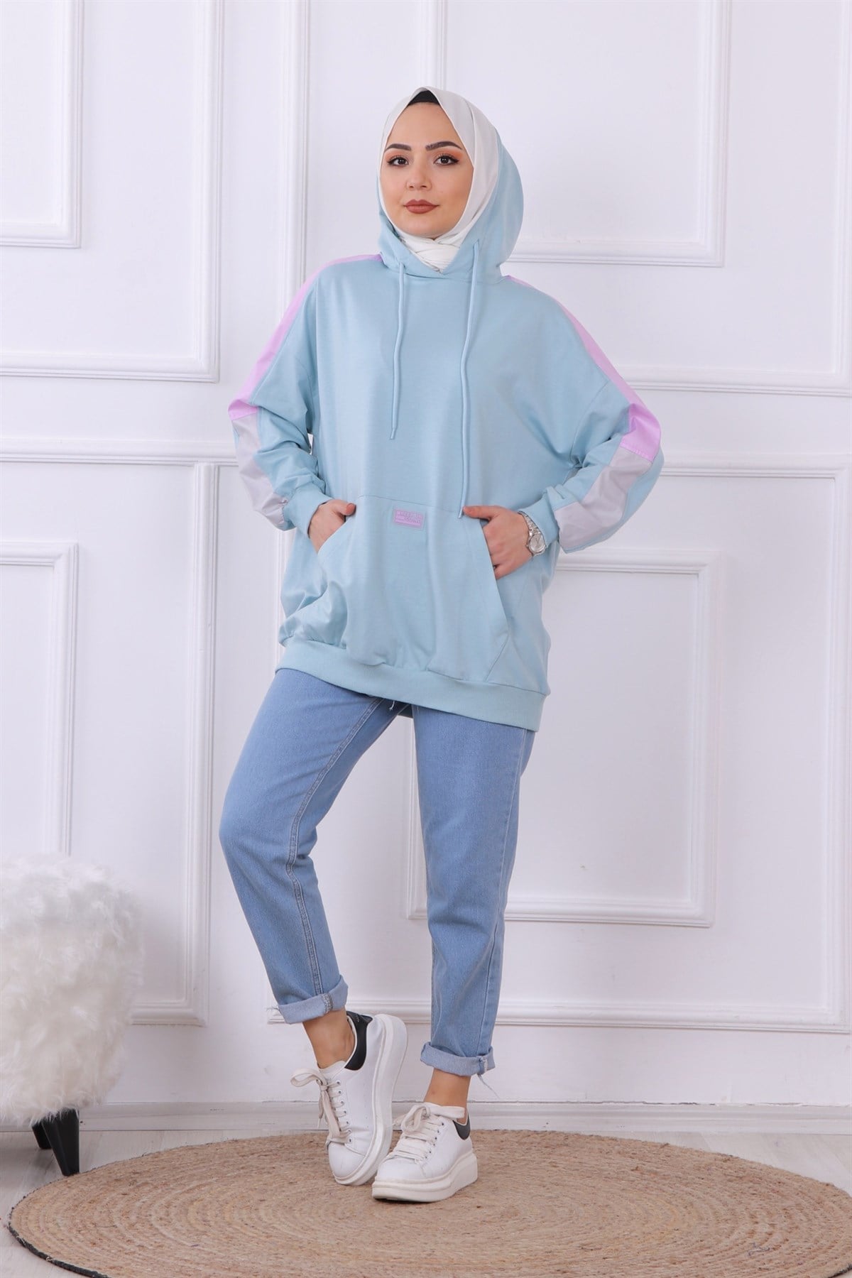 Kanguru Cepli Kapşonlu Sweat