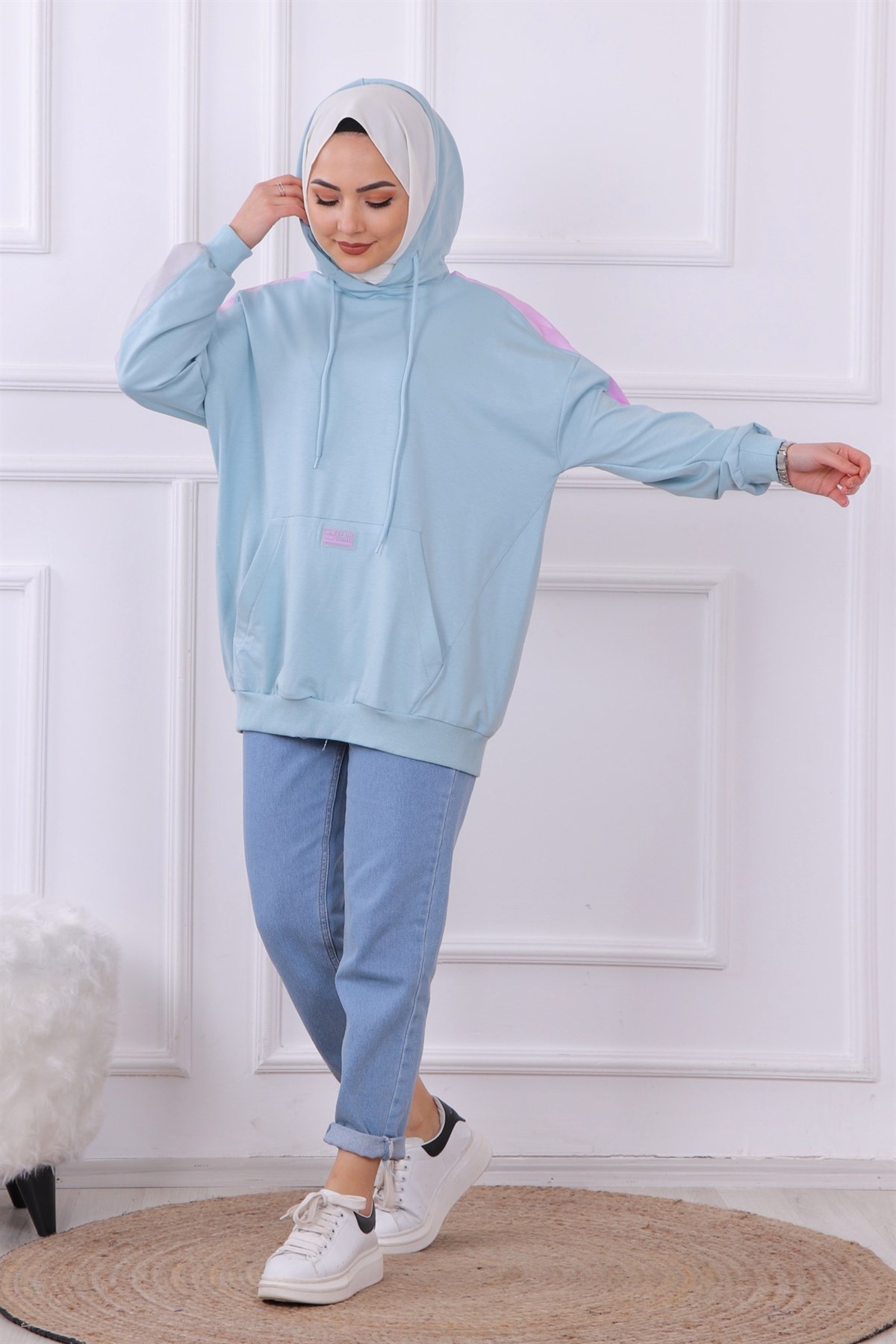 Kanguru Cepli Kapşonlu Sweat