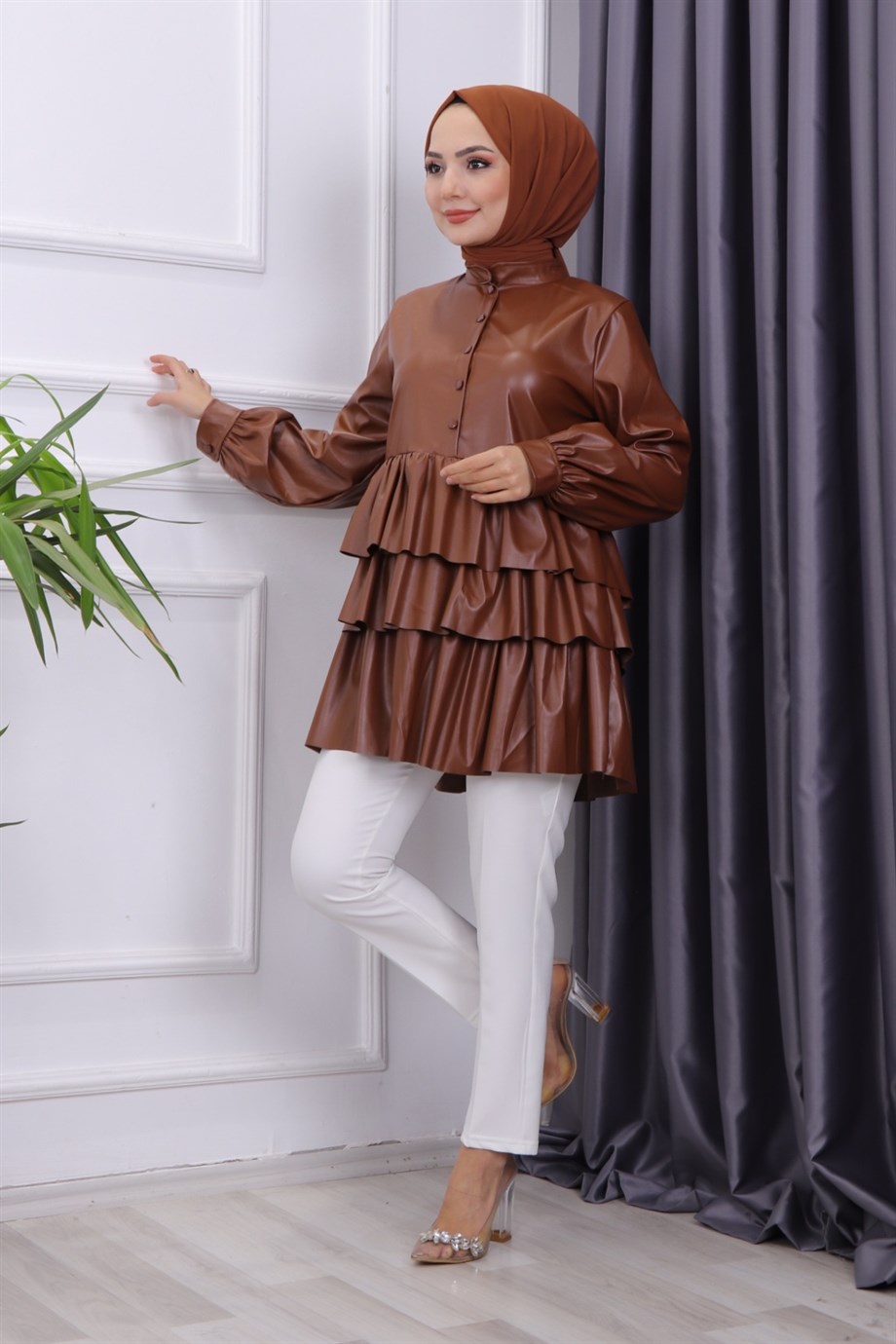 Kat Kat Deri Tunik 