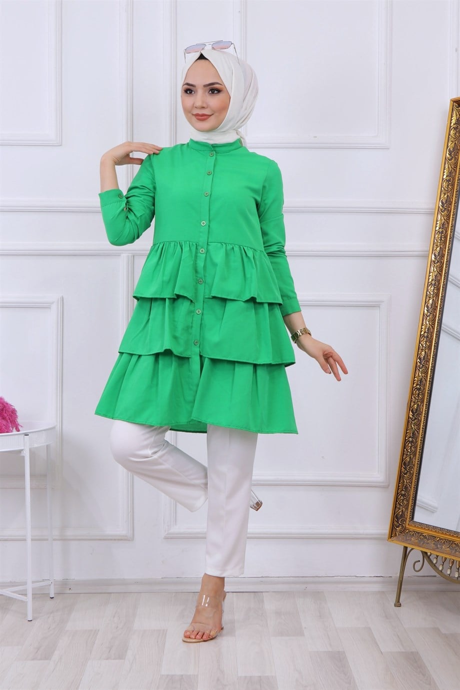 Kat Kat Tunik Yeşil