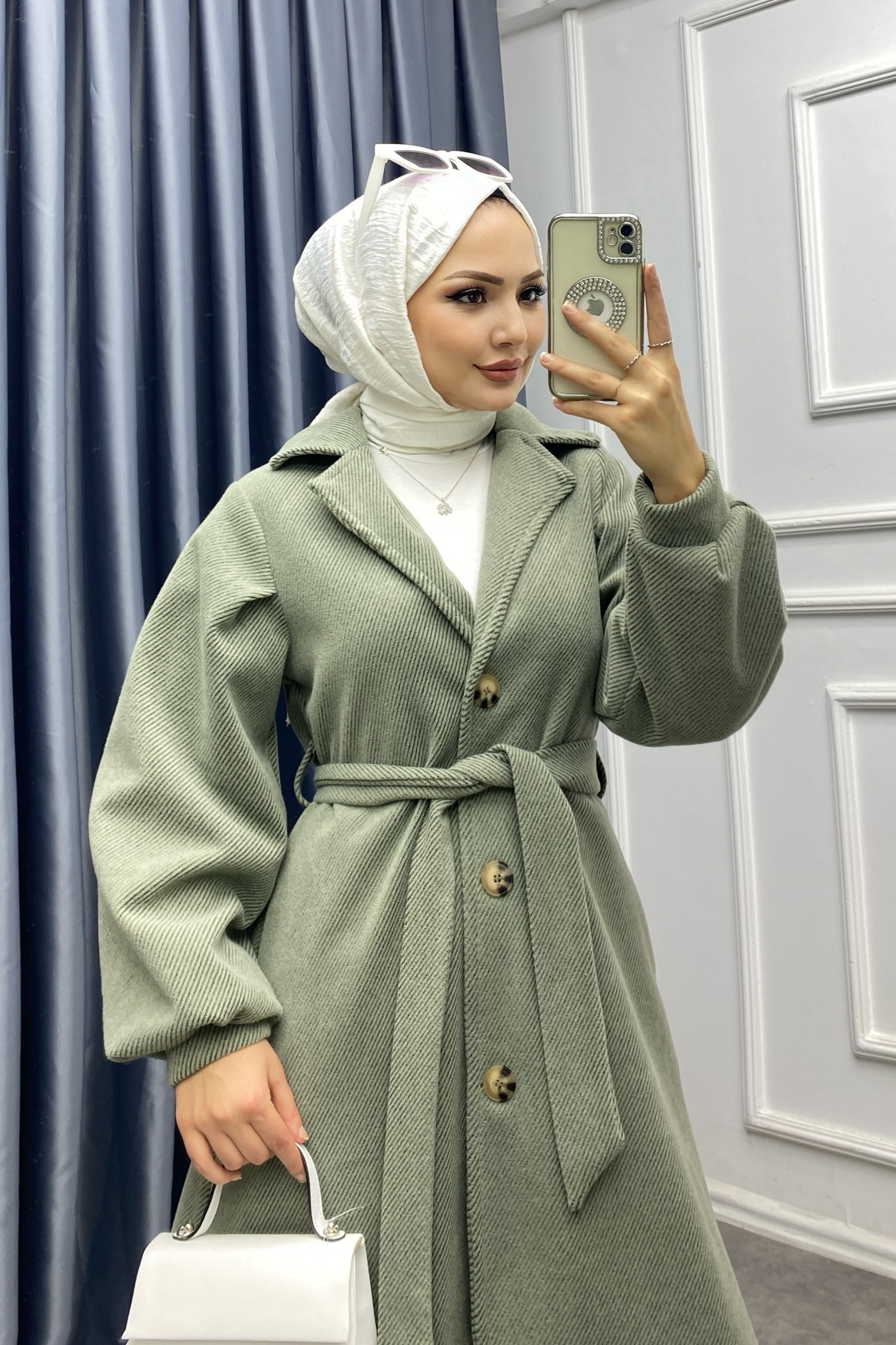 Kendinden Kırçıllı Kaban Yeşil