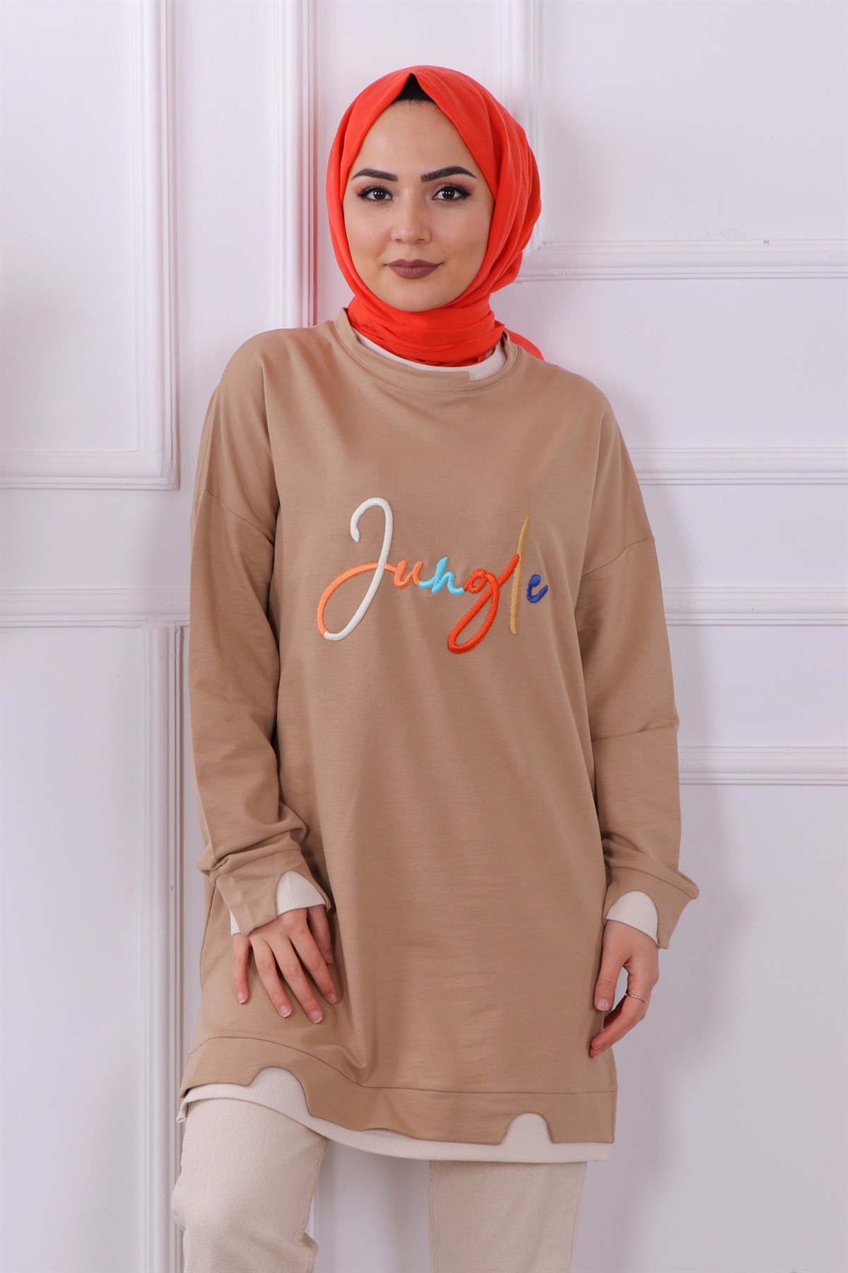 Önü Yazılı Sweat Vizon