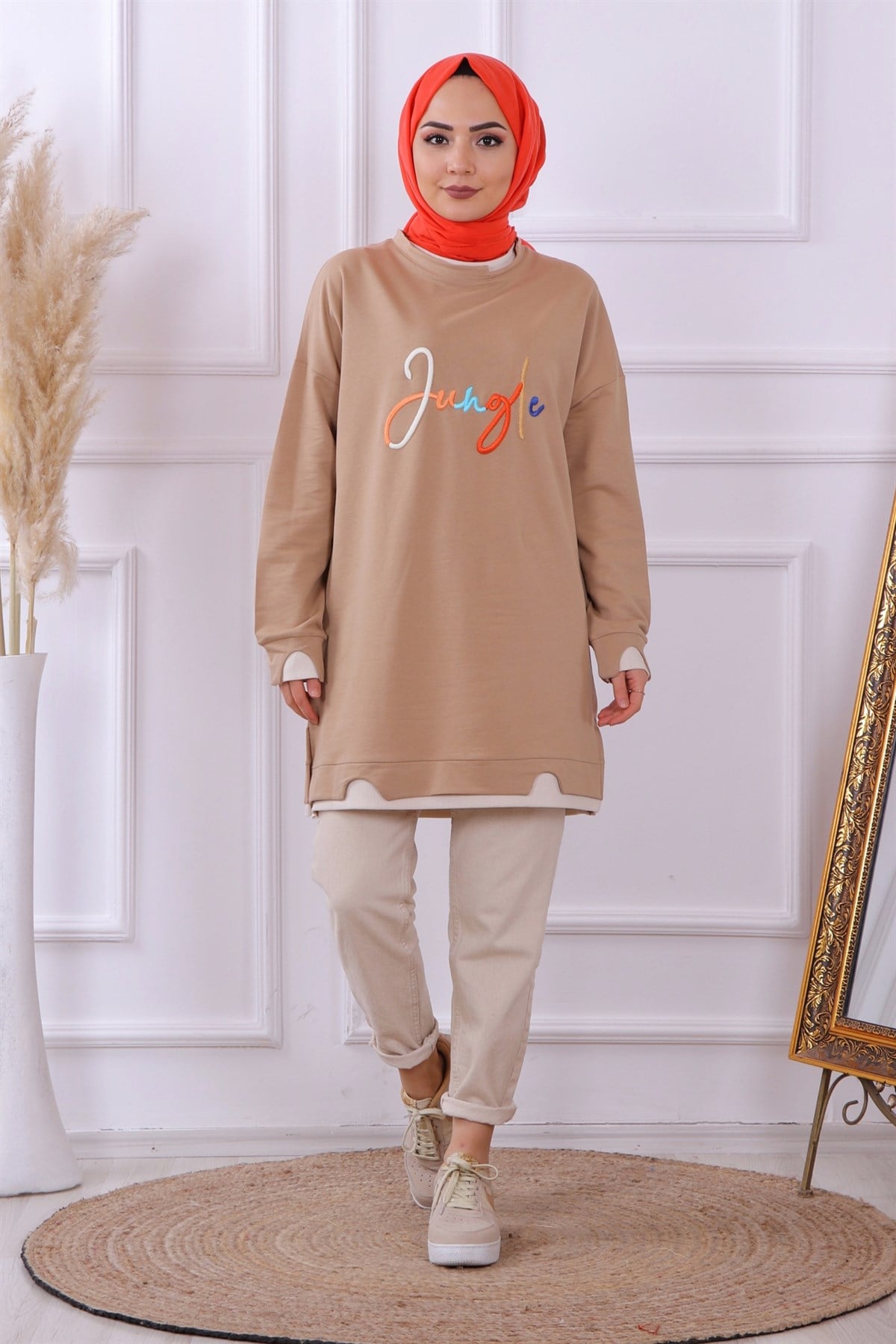 Önü Yazılı Sweat Vizon