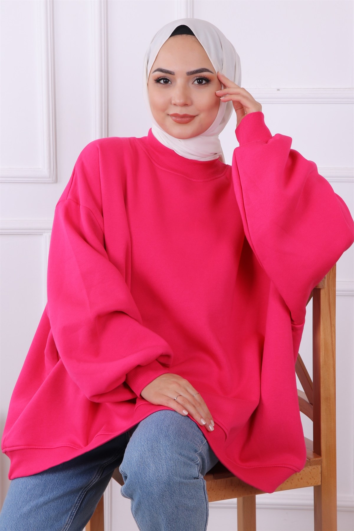 Oversize Balon Kol Tunik