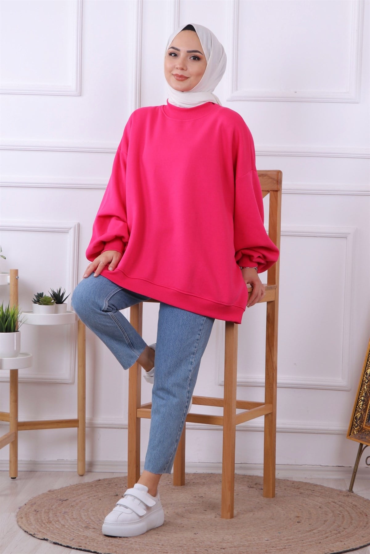 Oversize Balon Kol Tunik