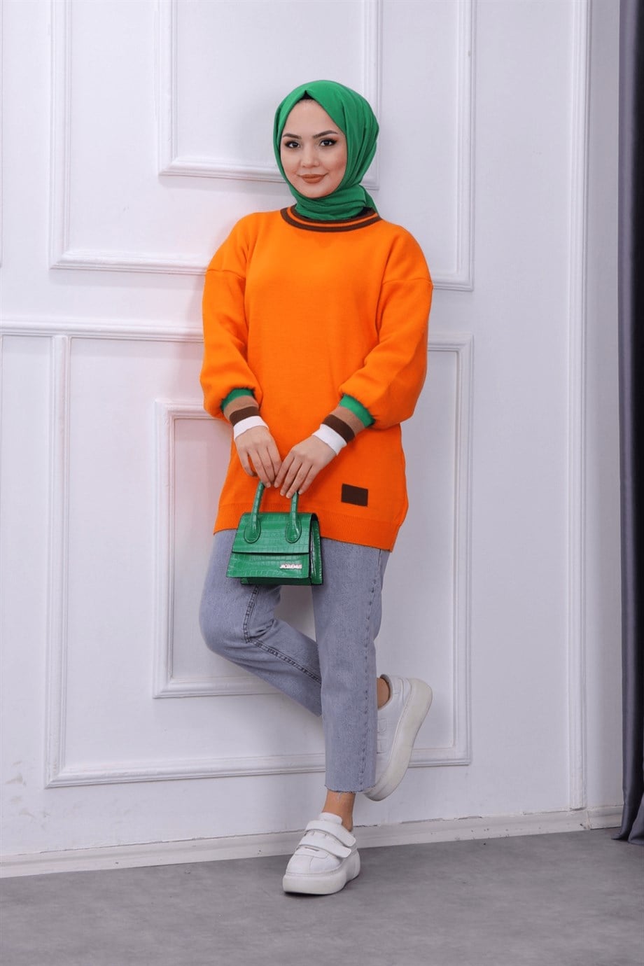 Triko Tunik Turuncu