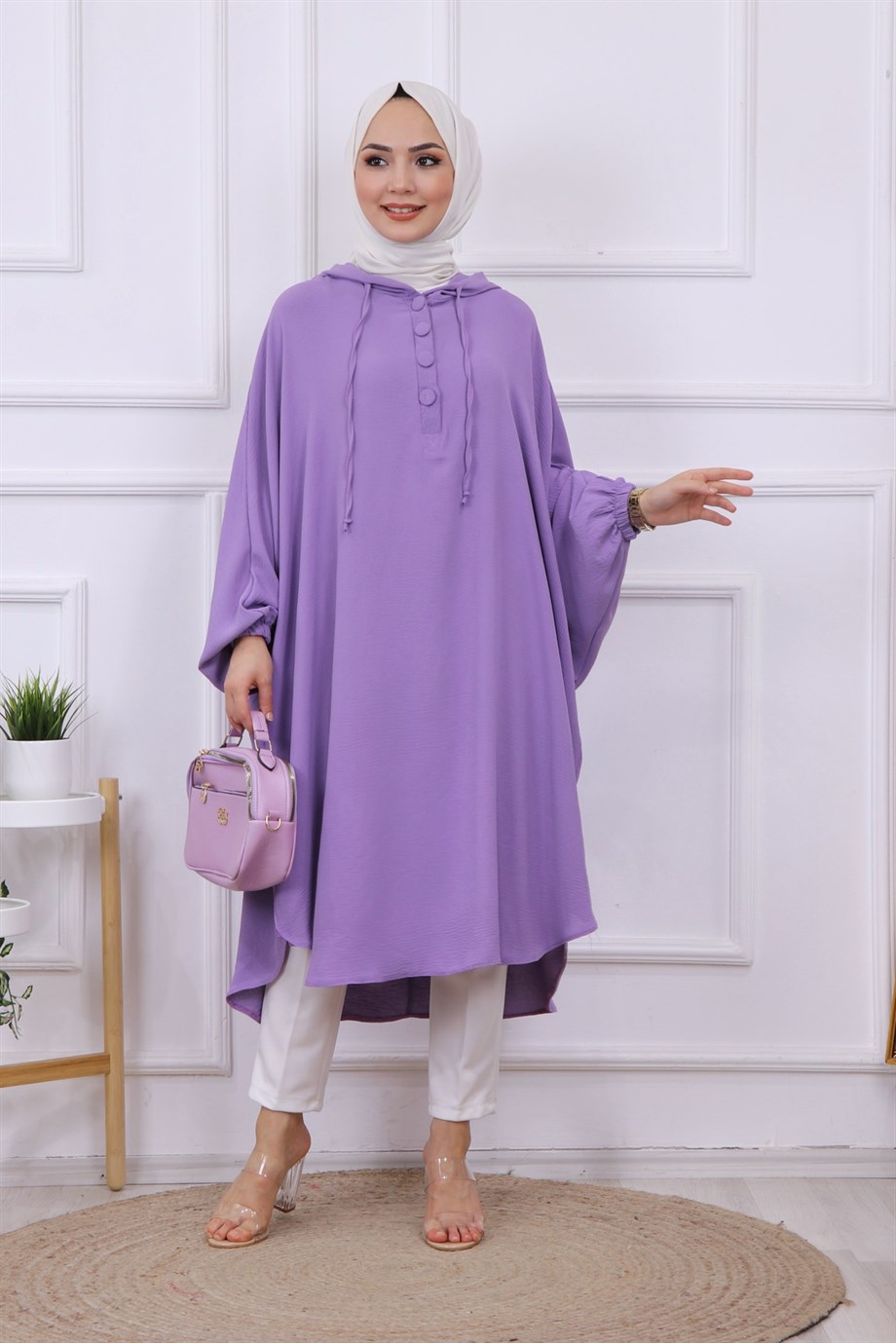 Yarasa Kol Tunik Lila