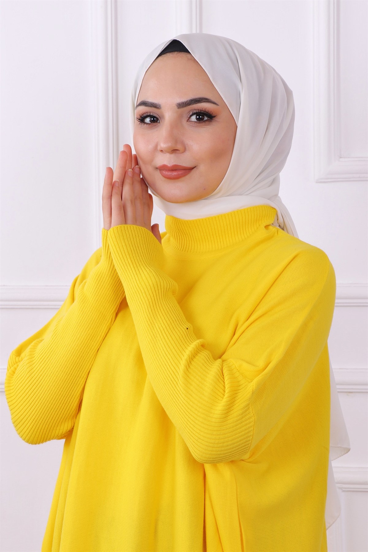 Yarasa Kol Tunik Sarı