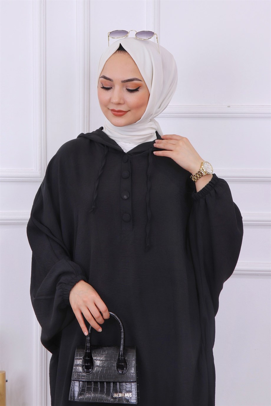 Yarasa Kol Tunik Siyah