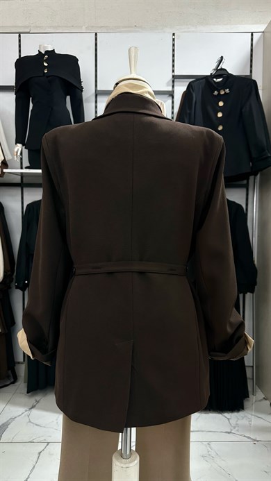 Blazer Ceket Kahverengi 