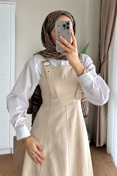 Sülfür Gabardin Jile Bej