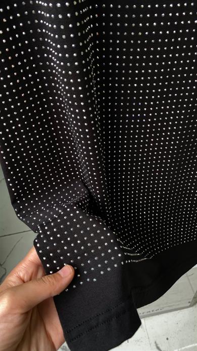 Önü Taşlı İçlik Siyah