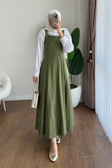 Sülfür Gabardin Jile Yeşil