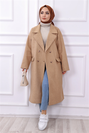 4 Düğmeli Oversize Kaban 