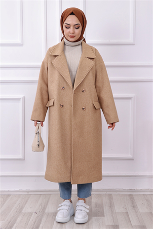 4 Düğmeli Oversize Kaban 
