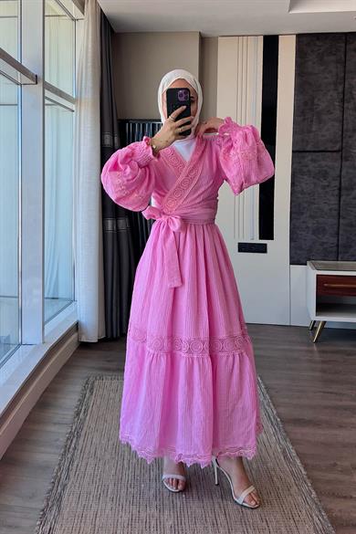 Fisto Detay İkili Takım Pembe
