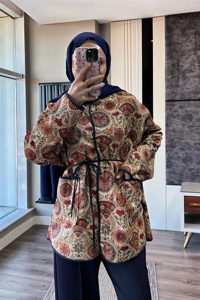 Desenli Kimono 