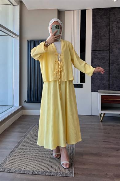 Kimonolu takım Sarı 