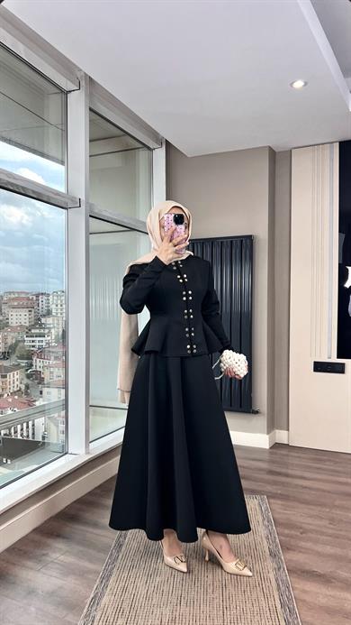 Çıtçıt Detay Skuba Takım Siyah