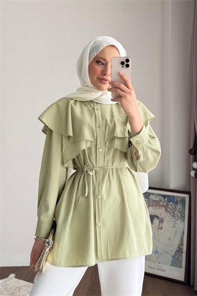 Allerli Modal Gömlek MaviDubaiShowroomÜST GİYİM02646