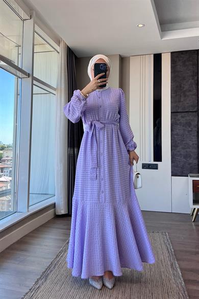 İçi Uzun Kol Seyyar Astarlı İkili Takım Elbise - Lila