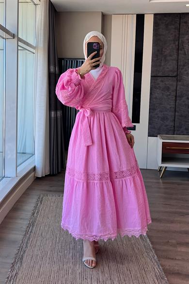 Fisto Detay İkili Takım Pembe