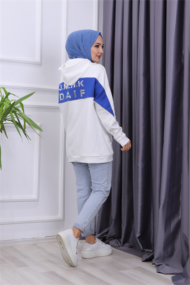 Arka Baskılı Sweat Saks