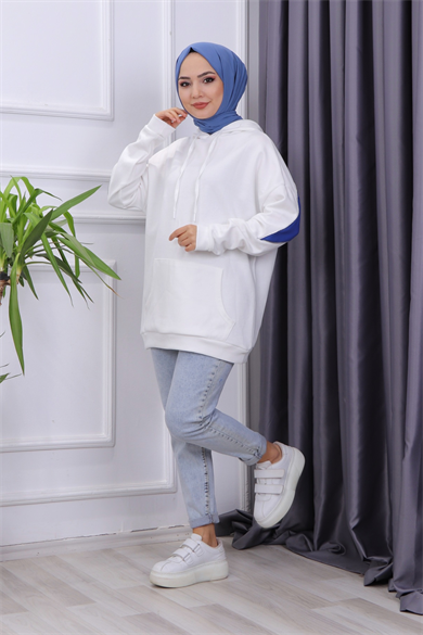 Arka Baskılı Sweat Saks