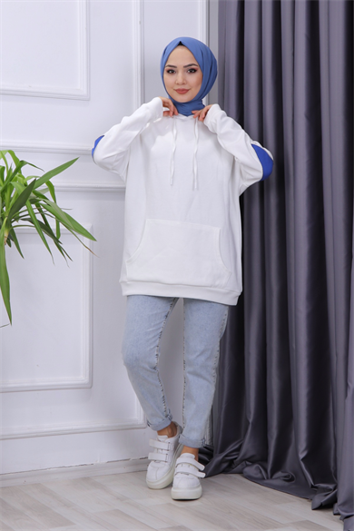 Arka Baskılı Sweat Saks