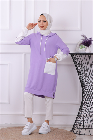 Ayrobin Cepli Tunik Lila