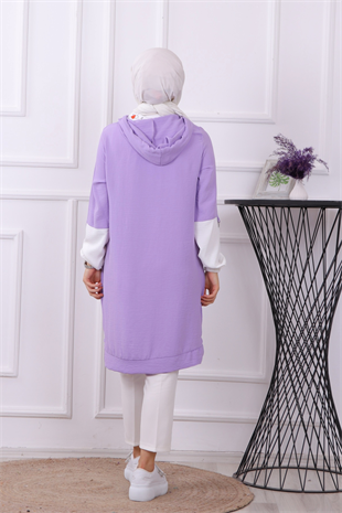 Ayrobin Cepli Tunik Lila