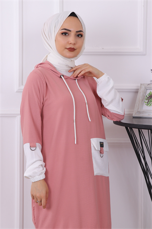 Ayrobin Cepli Tunik Pudra