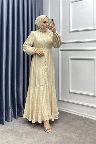 Azra Elbise Krem