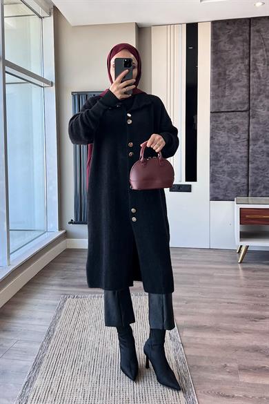 Yumoş Hırka Siyah