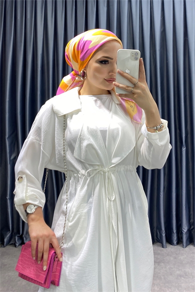 Bağcıklı Kap Beyaz