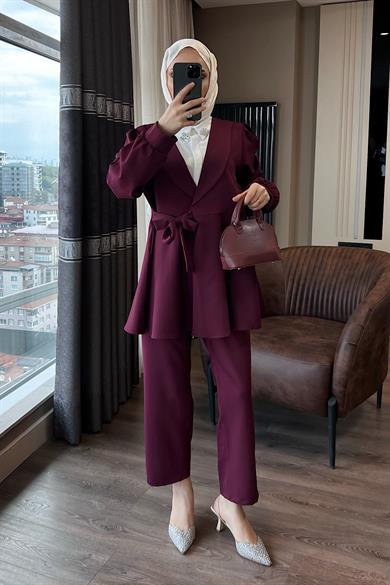 Bağlamalı Takım Bordo