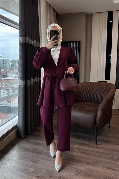 Bağlamalı Takım Bordo