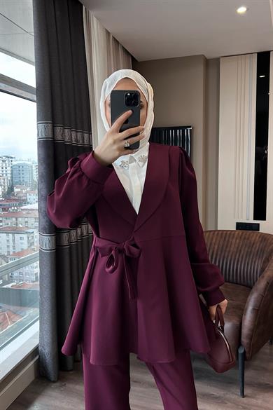 Bağlamalı Takım Bordo